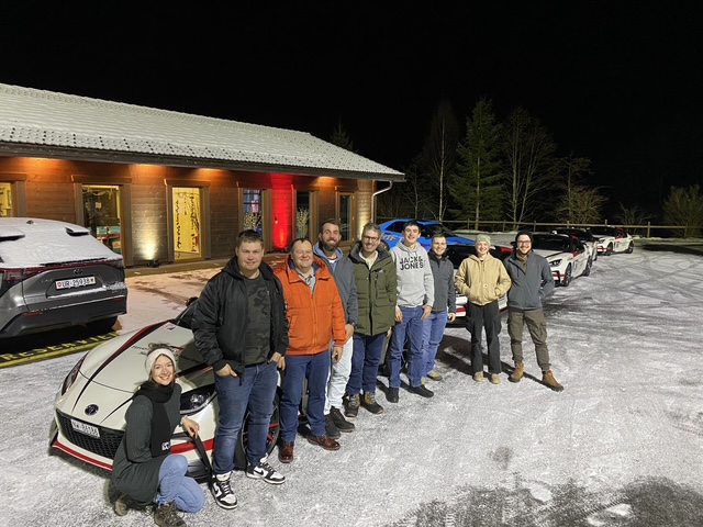 Team von Busi Gartenbau bei einem Winterausflug